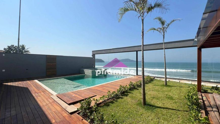Casa com 3 dormitórios à venda Pé na Areia por R$ 4.200.000 - Massaguaçu - Caraguatatuba/SP