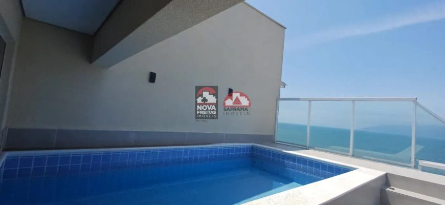 Apartamento cobertura frente mar em Caraguatatuba na Martim de Sá