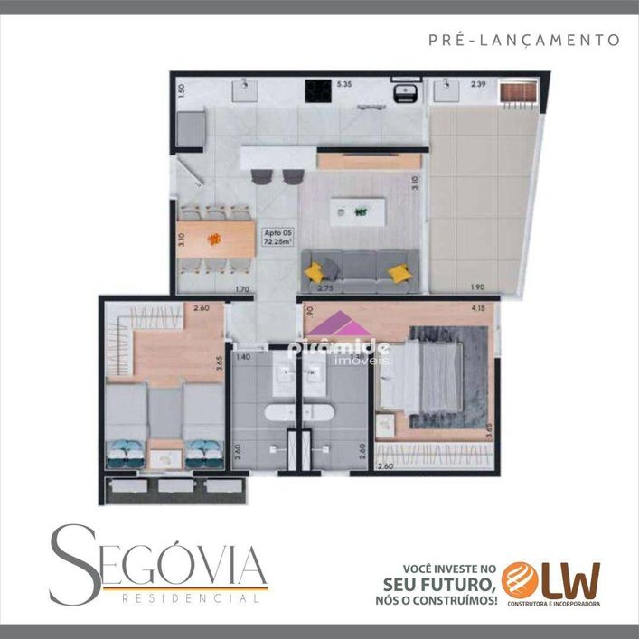 Apartamento com 2 dormitórios à venda, 72 m² por R$ 398.477,00 - Indaiá - Caraguatatuba/SP