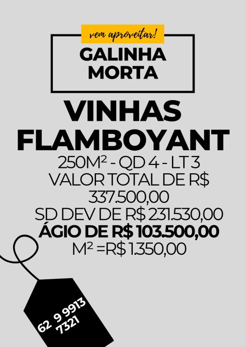 Ágio lote 250m² - Vinhas Flamboyant