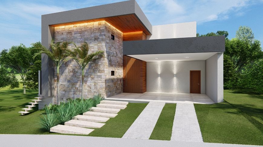 Casa de condomínio para venda tem 243 metros quadrados em Jardins Bolonha - Senador Canedo - Goiás