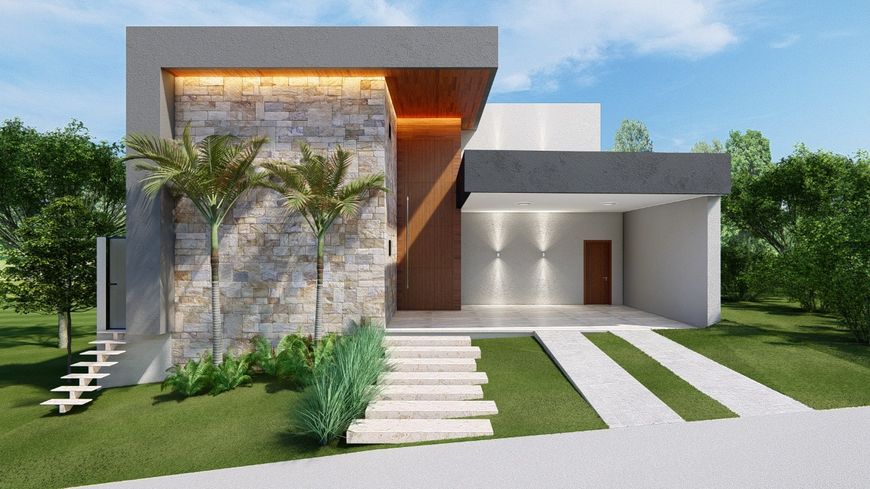 Casa de condomínio para venda tem 243 metros quadrados em Jardins Bolonha - Senador Canedo - Goiás