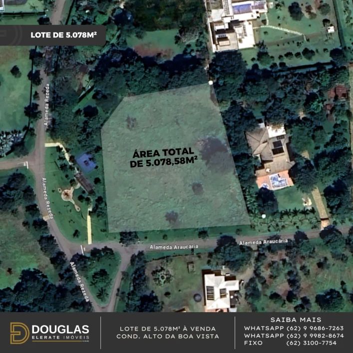 LOTE À VENDA COND ALTO DA BOA VISTA