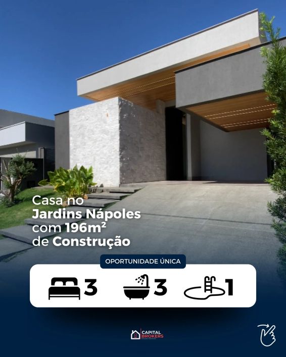 Casa no Jardins Nápoles - Senador Canedo - GO