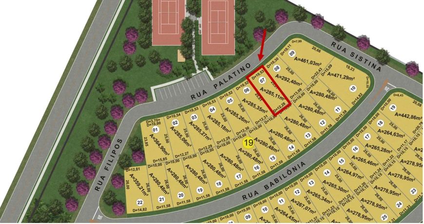 Ágio Jardins Roma _19-07 Lote à Venda, 285.11 por R$ 417.091,08 no setor Residencial Marília - Jardi
