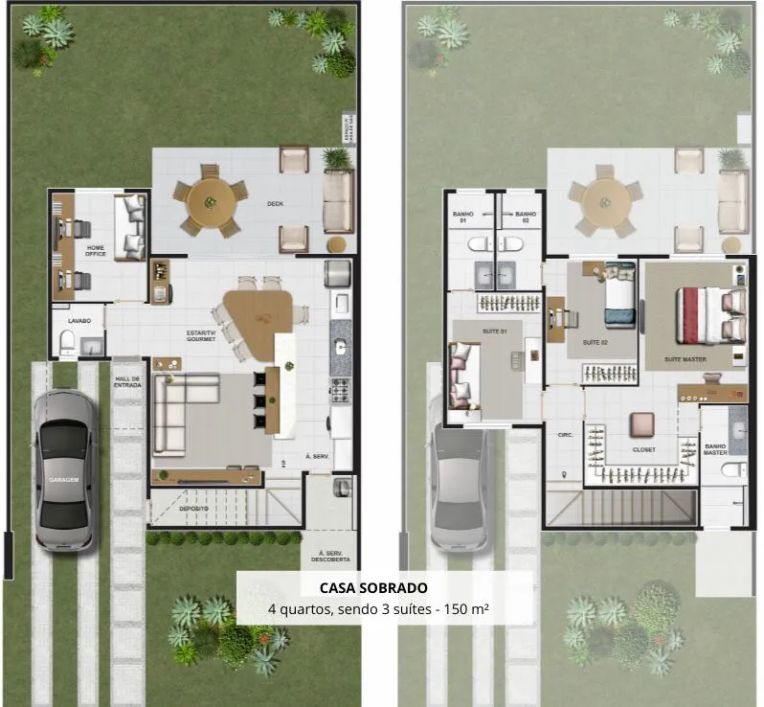Ágio Sobrado no Jardins FRANKFURT Casa em Condomínio com 4 Quarto(s) e 4 banheiro(s) à Venda, 150 po