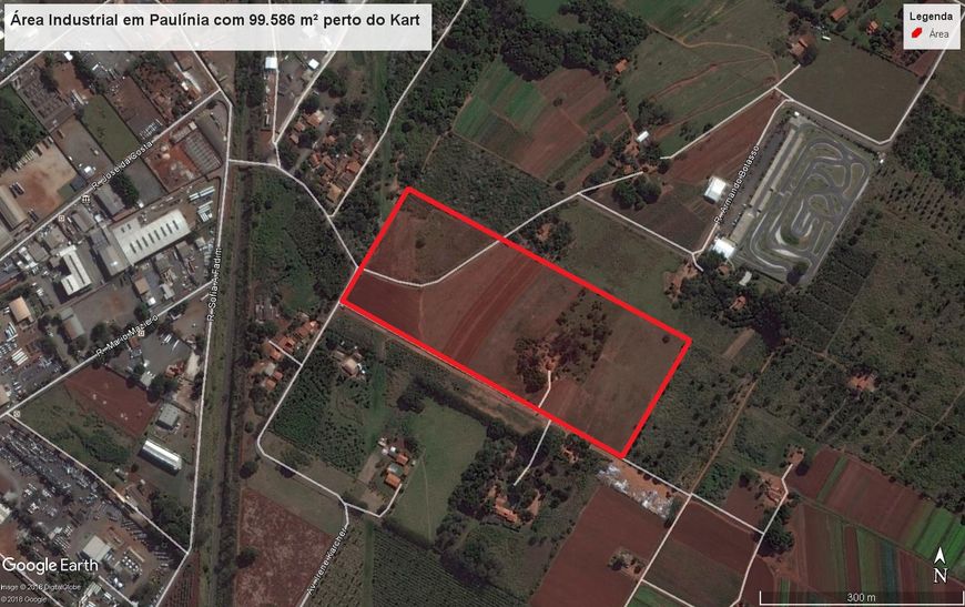 Imóvel Industrial em Paulínia com 99.500 m² próximo ao Kart