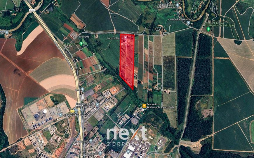 Área Industrial com 188.000 m² em Paulínia