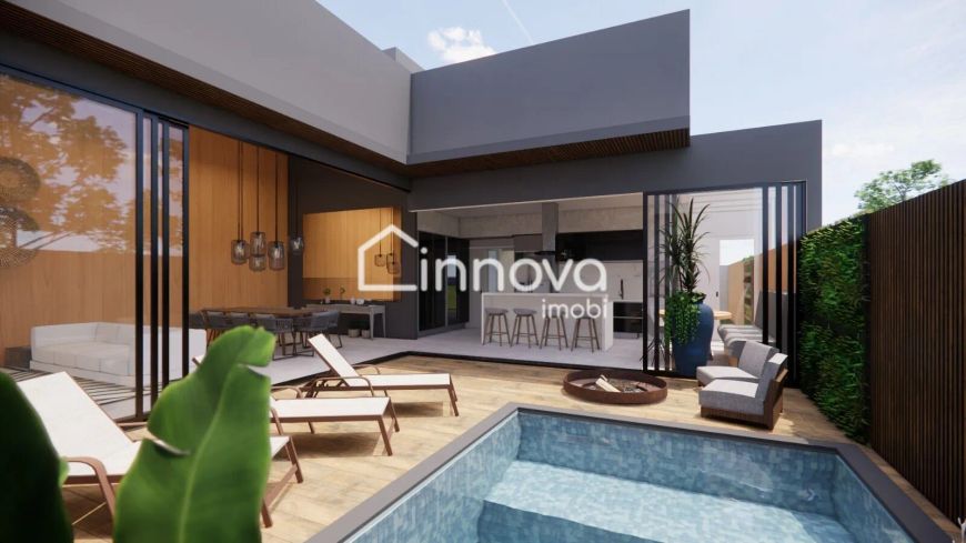 Casa luxuosa com 3 suítes ,cozinha gourmet, piscina e acabamento sofisticado