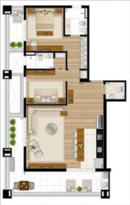 07588 - Residential / Apartment 2 Dorms. (2 Suítes), VILA OLÍMPIA - SÃO PAULO/SP