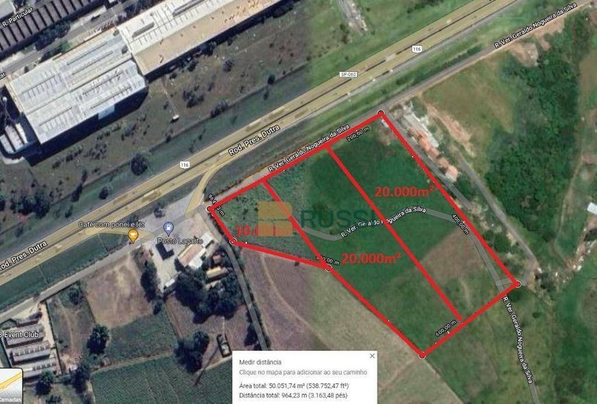 Área à venda, 20000 m² por R$ 38.580.000,00 - Vila Galvão - Caçapava/SP