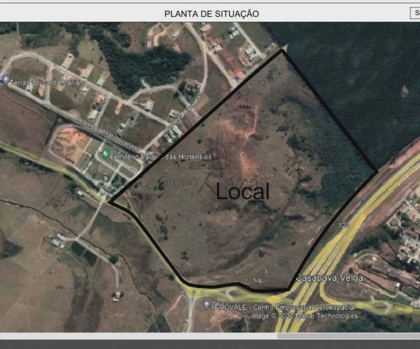 Área para incorporação de condomínio - Caçapava Velha - 430.000m².