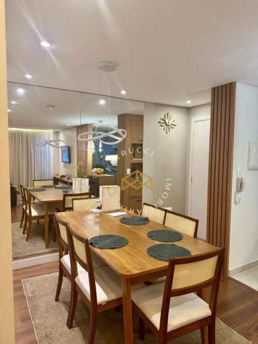 Apartamento com 3 dormitórios à venda, 80 m² por R$ 660.000,00 - Balneario Tropical - Paulínia/SP