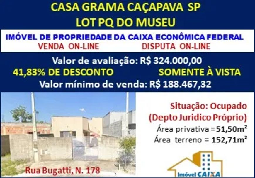 Térrea para venda com 51 metros quadrados com 1 quarto em Loteamento Parque do Museu - Caçapava - SP