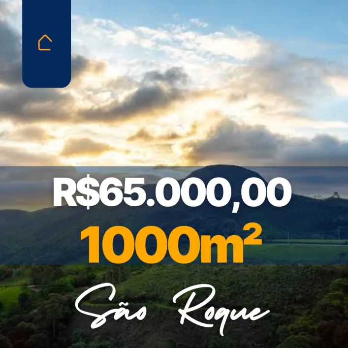 Lote de 1.000m² por R$ 65 mil em São Roque – Próximo à Rota do Vinho!