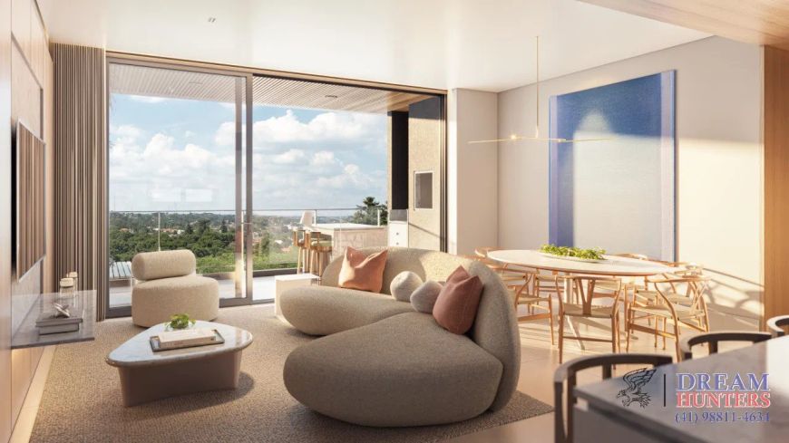 Apartamento de 112.53m² no bairro Mercês, com 3 quartos (3 suítes), 4 banheiros e 2 vagas de garagem