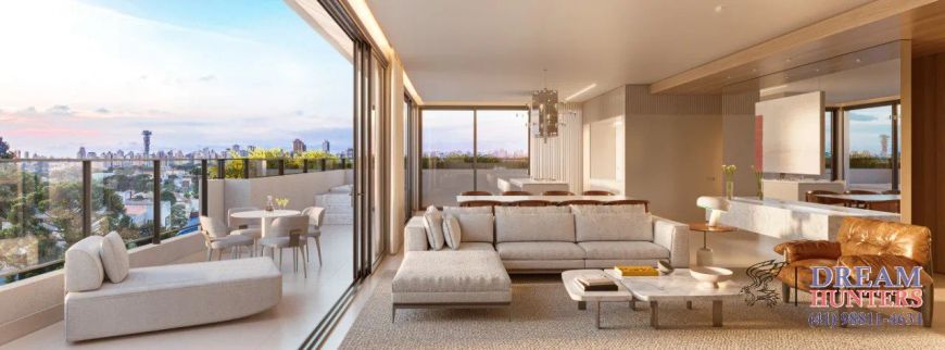 Apartamento de 112.53m² no bairro Mercês, com 3 quartos (3 suítes), 4 banheiros e 2 vagas de garagem