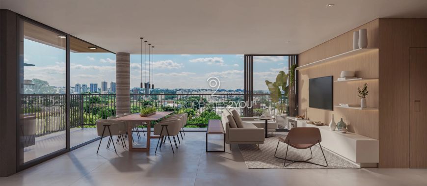 Apartamento com 3 suítes e 136m² no Juvevê em Curitiba