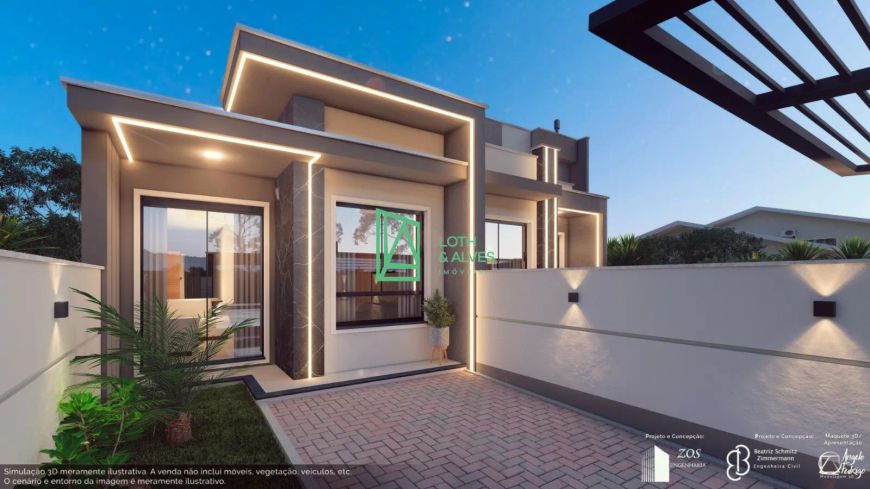 Casa à venda na planta, Meia Praia, NAVEGANTES - SC com previsão de entrega setembro 2025