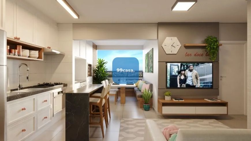 Apartamento com 2 quartos ao lado da Positivo e UTFPR em Curitiba PR