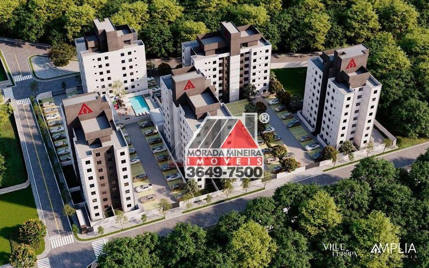 Apartamento com 3 dormitórios à venda, 70 m² por R$ 340.900,00 - Boa Esperança - Santa Luzia/MG