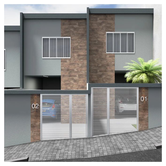 Casa geminada de 75 metros quadrados com 2 quartos no Vale das Acácias - Santa Luzia - MG