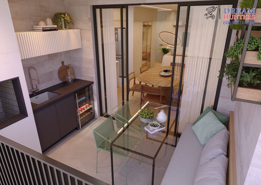 Apartamento de 124.93m² no bairro Juvevê, com 3 quartos (3 suítes), 4 banheiros e 2 vagas de garagem