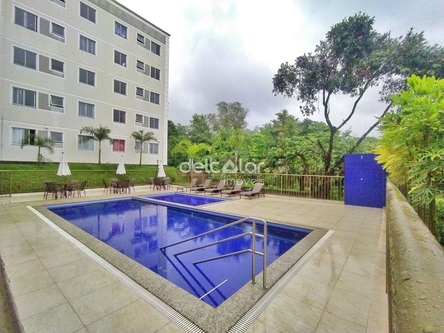 Apartamento com 02 quartos, uma vaga e lazer com piscina, São Benedito, Santa Luzia, MG
