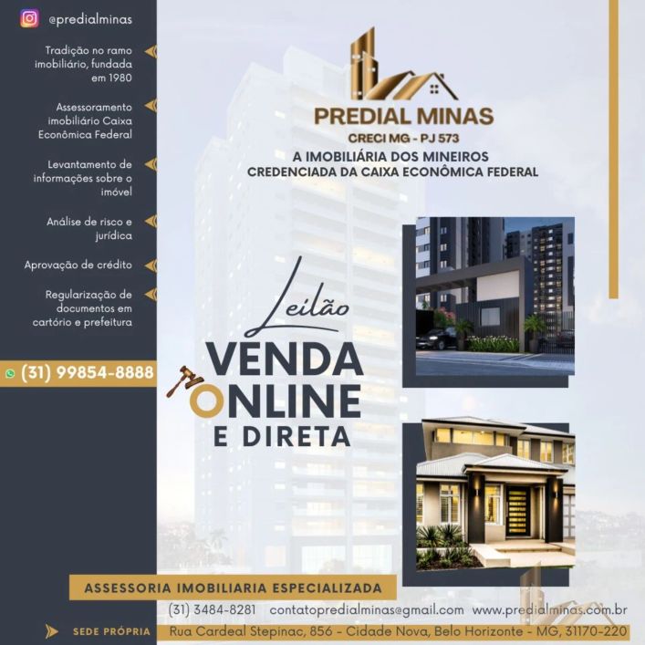 Apartamento Res. Ville Park Rubi - 40,64m² - Frimisa, Santa Luzia - De R$150.000,00 por R$ 87.819,45