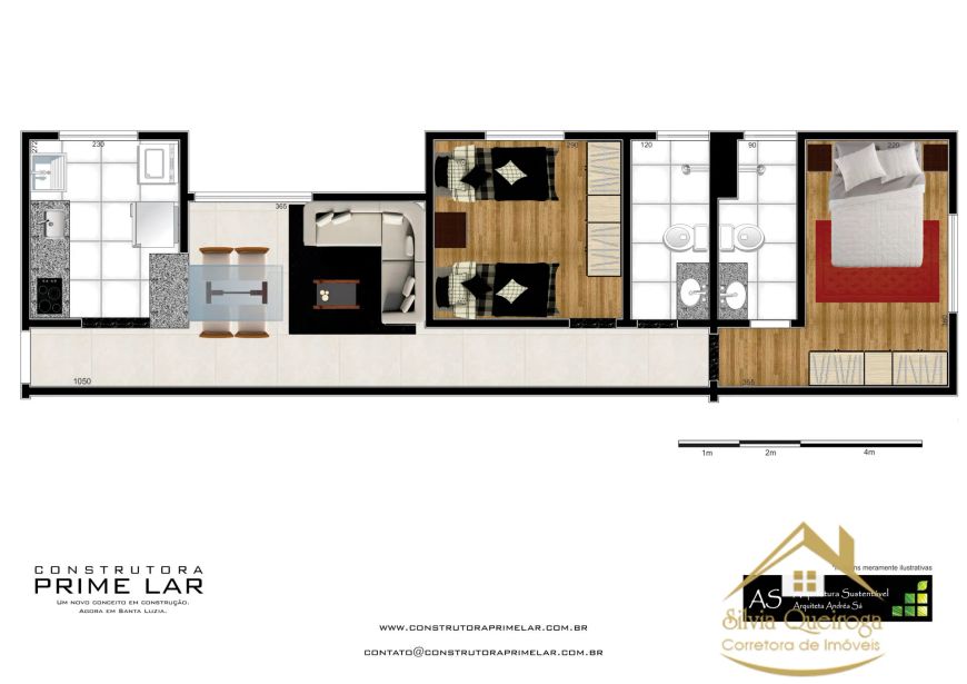 Apartamento à venda no bairro Boa Esperança - Santa Luzia/MG