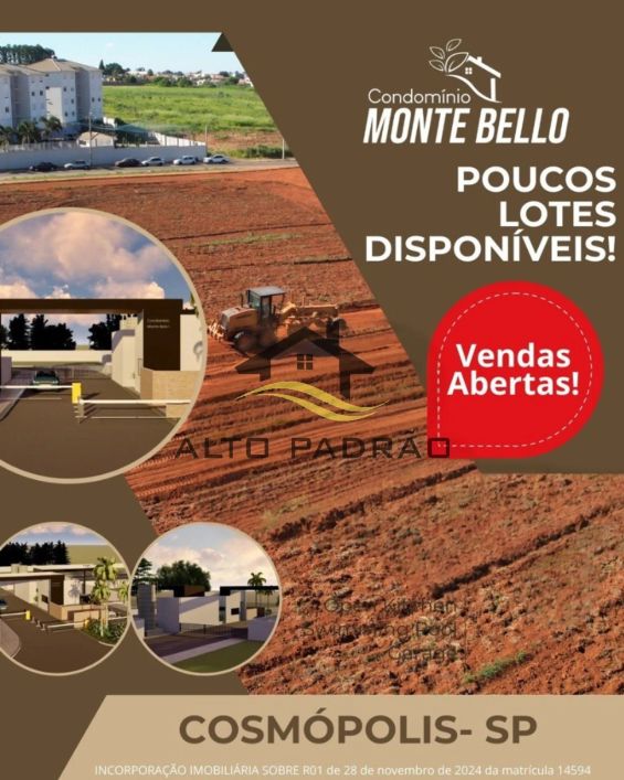 TERRENO RESIDENCIAL em COSMÓPOLIS - SP, CONJUNTO HABITACIONAL VILA COSMOS