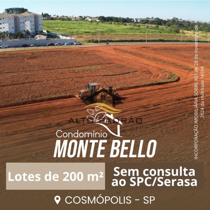 TERRENO RESIDENCIAL em COSMÓPOLIS - SP, CONJUNTO HABITACIONAL VILA COSMOS