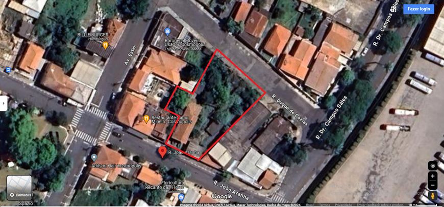 Área central em Cosmópolis-SP, com 1.349,59m².