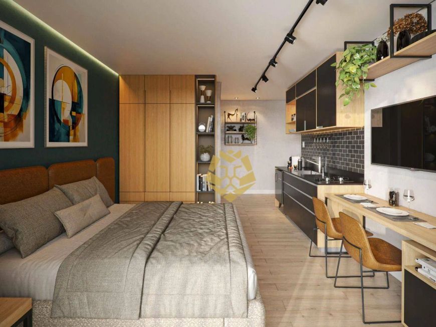 Studio com 1 dormitório à venda, 23 m² por R$ 255.000,00 - Cristo Rei - Curitiba/PR