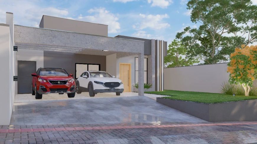 Casa com piscina em construção, Jardim Botânico Indaial - SC