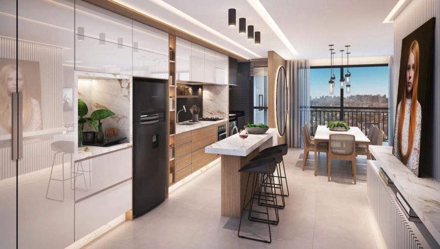 Apartamento novo no Cristo Rei em Curitiba.2 e 3 dormitorios