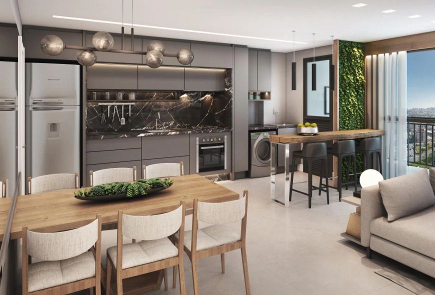 Apartamento novo no Cristo Rei em Curitiba.2 e 3 dormitorios