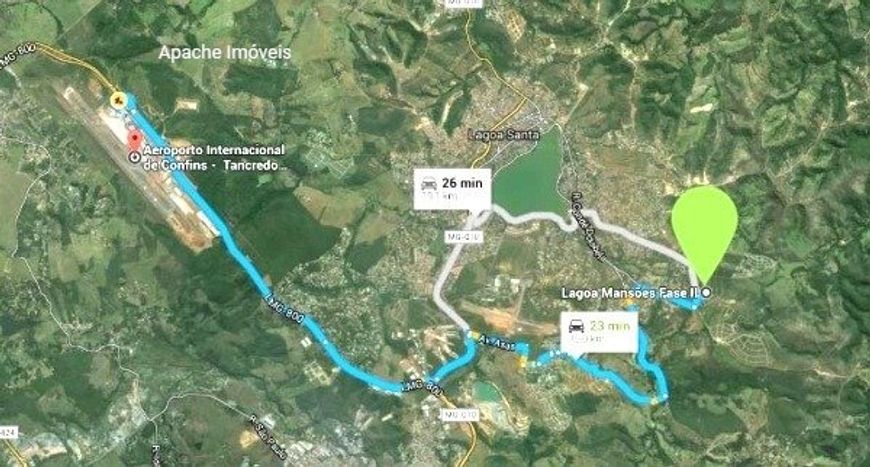 Lote a venda no bairro Lagoa Mansões na cidade de Lagoa Santa em Minas Gerais