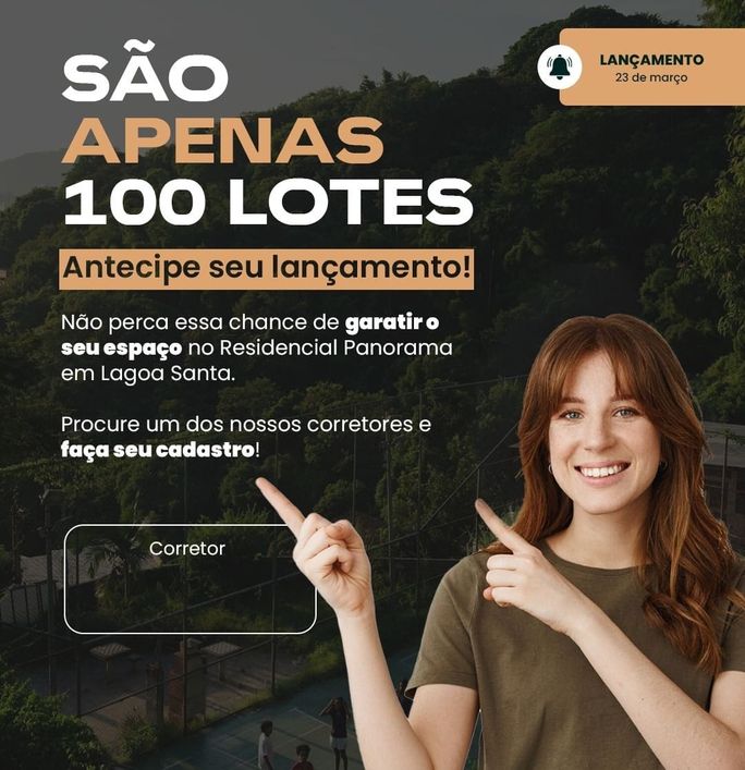 Lançamento de Bairro ao lado do novo shopping de lagoa santa, apenas 100 unidades