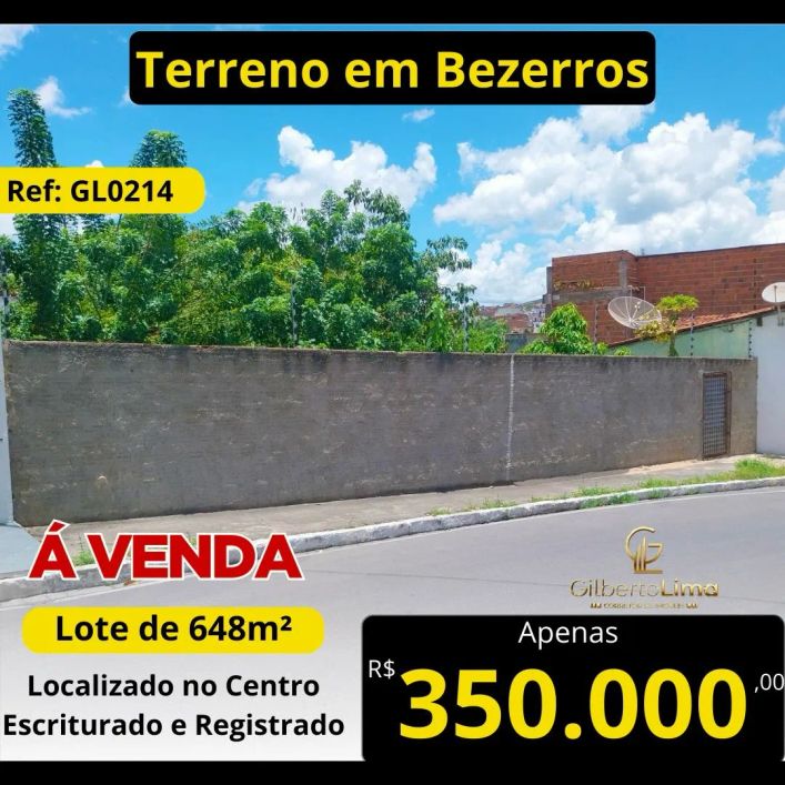Terreno em Bezerros - PE