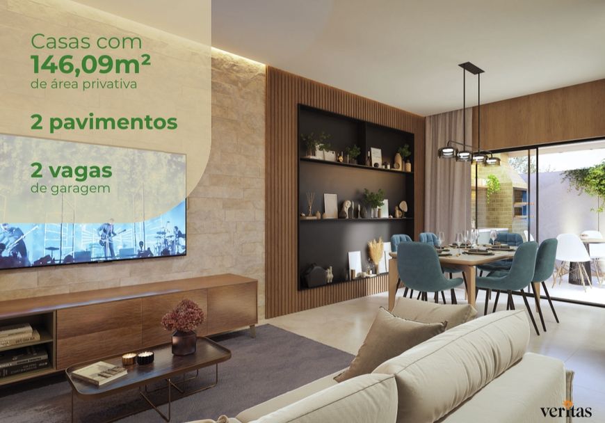 LANÇAMENTO - OBRAS 80%CONCLUIDAS - CASAS DE 146M2 -CONDOMINIO FECHADO - VERITAS - MARIO COVAS