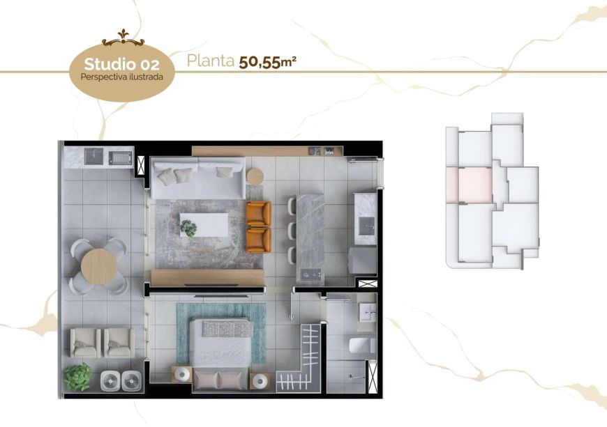 Vogue Nazaré - Studios e Apartamentos de 1 e 2 quartos (1 suites) com conforto e praticidade04