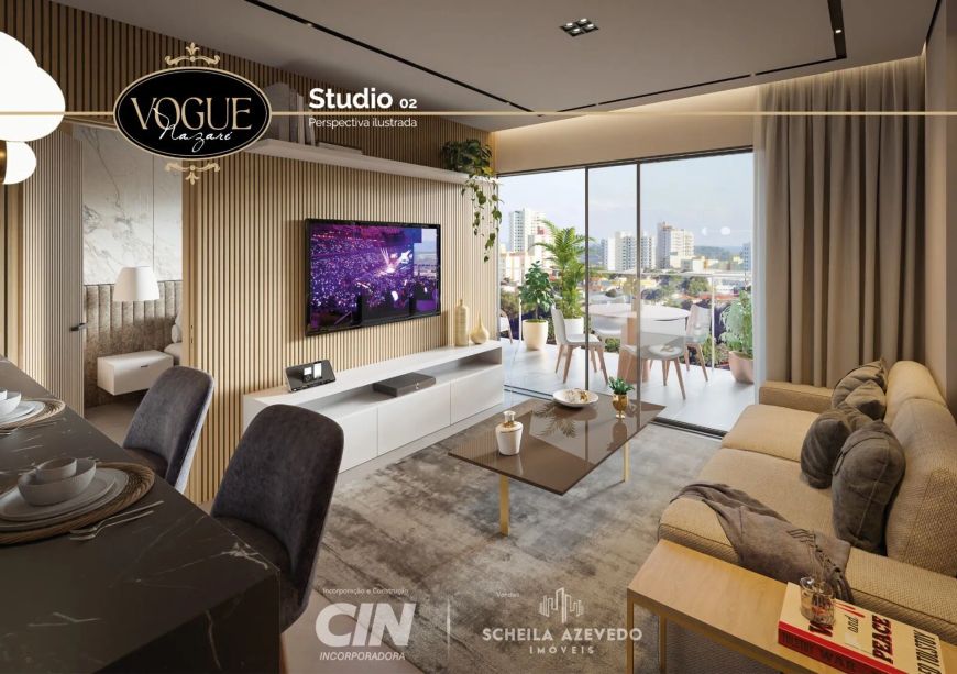 Vogue Nazaré - Studios e Apartamentos de 1 e 2 quartos (1 suites) em Nazaré - Belém Alto Padrão 02