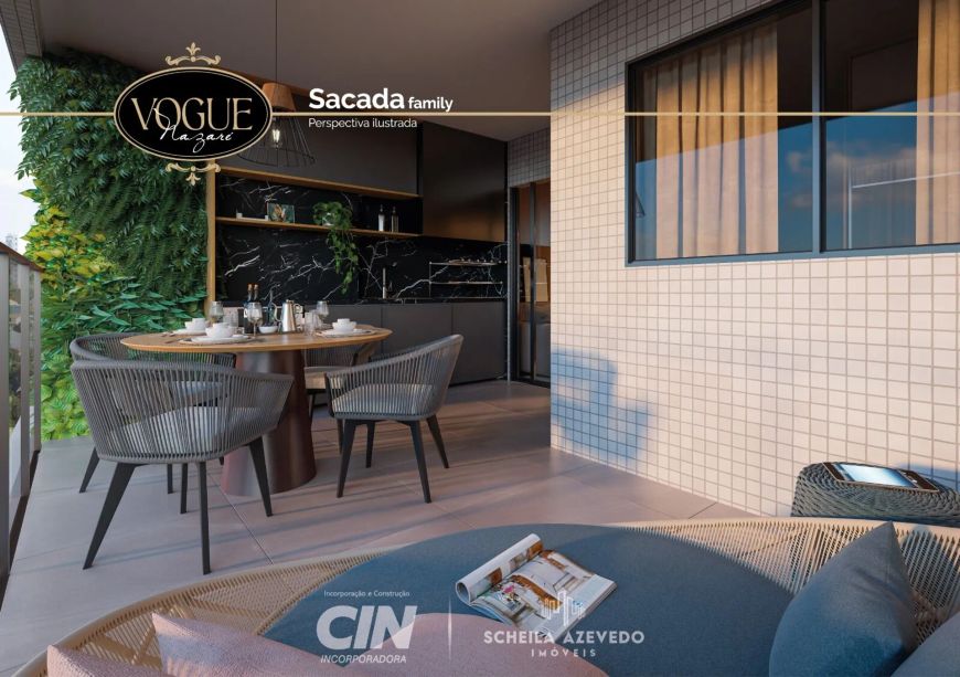 Vogue Nazaré - Studios e Apartamentos de 1 e 2 quartos (1 suites) em Nazaré - Belém Alto Padrão 01