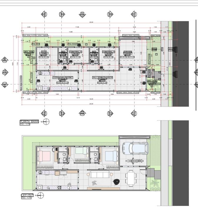 Casa no Gran Paraíso com 3/4 sendo 1 Suíte, Aceita Financiamento .