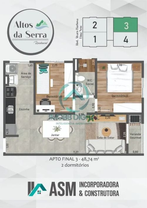 Residencial Alto da Serra apartamentos em taubaté