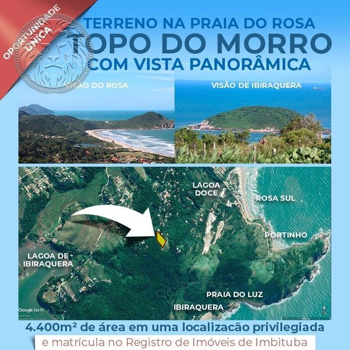 Terreno no topo do Morro do Rosa