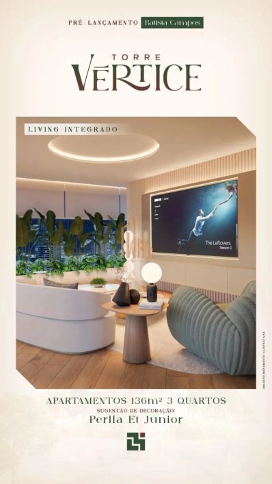 Apartamento de 136m² com 3 suítes e 4 banheiros! Umarizal.