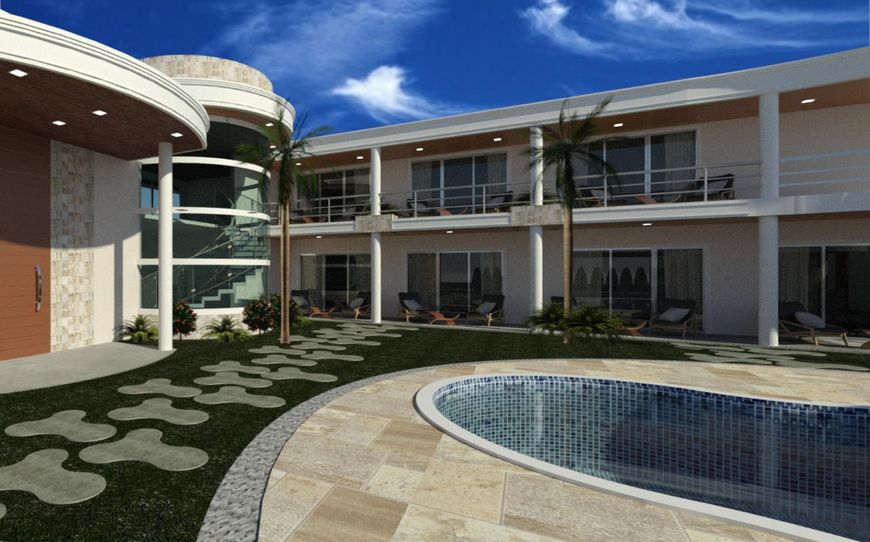 Hotel em construção em Águas de Sauípe com 1250 m² de área, 7 quartos sendo 7 suítes, 12 toilettes2