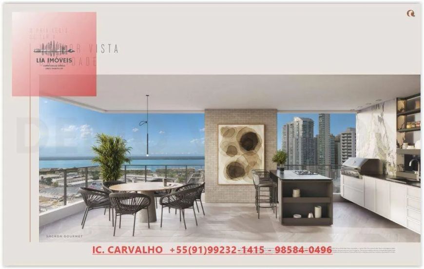 Apartamento no Iconiq By Quadra, 193 m², 3 Suítes, 3 Vagas, Umarizal, Belém-Pará